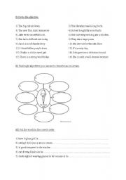 English worksheet: adjectives