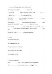 English Worksheet: Grammar for eso