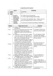 English Worksheet: Test anxiety - Lesson Plan on the Power Point Test Anxiety