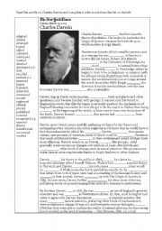 Charles Darwin and -ed verbs and adjectives