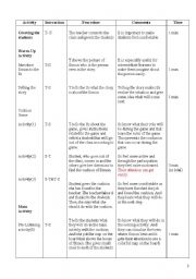 English Worksheet: listening to instructions