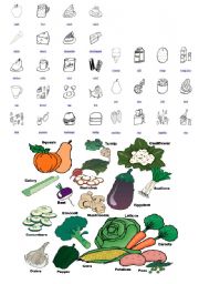 English Worksheet: foods