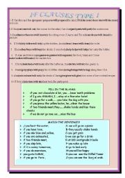 English worksheet: IF TYPE 1