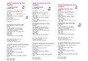 English Worksheet: Hello Goodbye, by the Beatles 