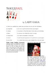 English Worksheet: Lady Gaga - Poker Face