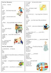 English Worksheet: Grammar test