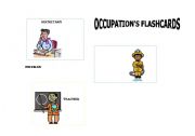 English Worksheet: OCCUPATIONS FLASHCARDS