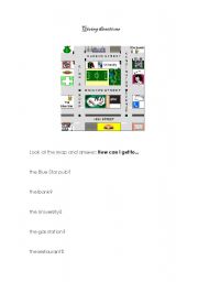 English Worksheet: Giving directions