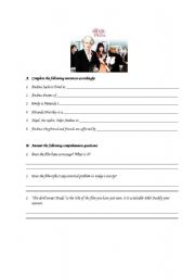 English Worksheet: The Devil wears Prada