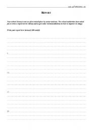 English worksheet: Exam samples - Writing 4