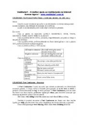 English Worksheet: gerund a