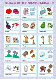 plurals + nouns ending -o (2/5)