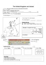 English Worksheet: The United Kingdom webquest