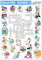 REGULAR VERBS - CROSSWORD (3)