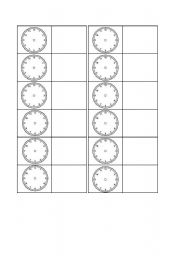 English worksheet: Blank dominoe cards 
