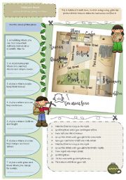 English Worksheet: Treasure Hunt