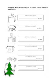 English Worksheet: Prepostions