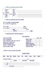 English worksheet: Elementary practice