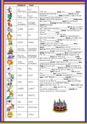 English Worksheet: SIMPLE PRESENT - SIMPLE PAST - part 2 of 2