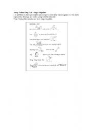 English Worksheet: Lets sing together.