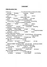 English Worksheet: grammar test