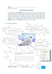 English Worksheet: Polar bears in danger