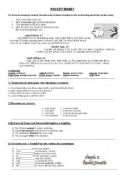 English Worksheet: WORKSHEET