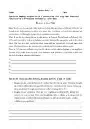 English Worksheet: Test on slavery 1500 to 1800 USA