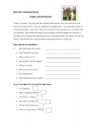 English Worksheet: The Present