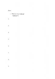 English worksheet: What time do you? 