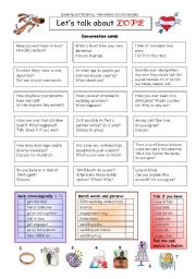 English Worksheet: Lets talk about LOVE