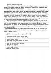 English Worksheet: Charles Dickens