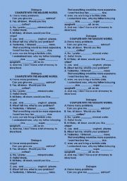 English worksheet: measure words