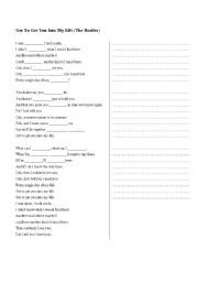 English Worksheet: A Beatles Song
