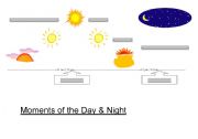 English worksheet: Time and Moments of the Day and Night