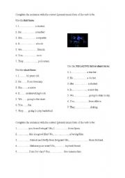 English Worksheet: quiz verb to be
