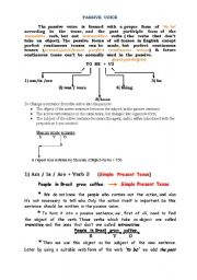 English Worksheet: PASSIVE VOICES