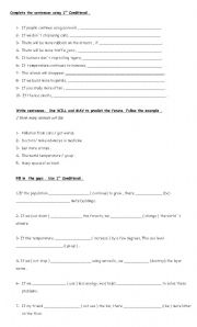 English worksheet: conditional 1