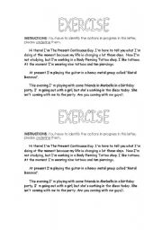 English Worksheet: exercise about verbs
