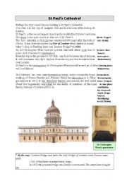 English Worksheet: St Pauls Cathedral