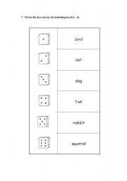 English worksheet: Game-plurals