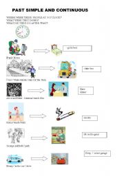 English Worksheet: past simple and continuous