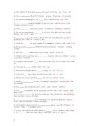 English Worksheet: Grammar quiz