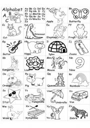 English Worksheet: Alphabet