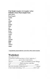 English worksheet: Practice Past Simple