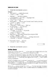 English Worksheet: Exam