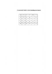 English Worksheet: Crossword