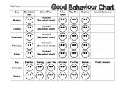 good behaviour chart