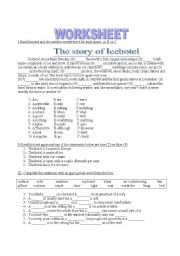 English worksheet: House, accomodation, furniture and another things at home. 