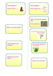 English worksheet: role play